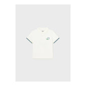 Mayoral Baby Boy Cream Animal Print Short Sleeved Polo